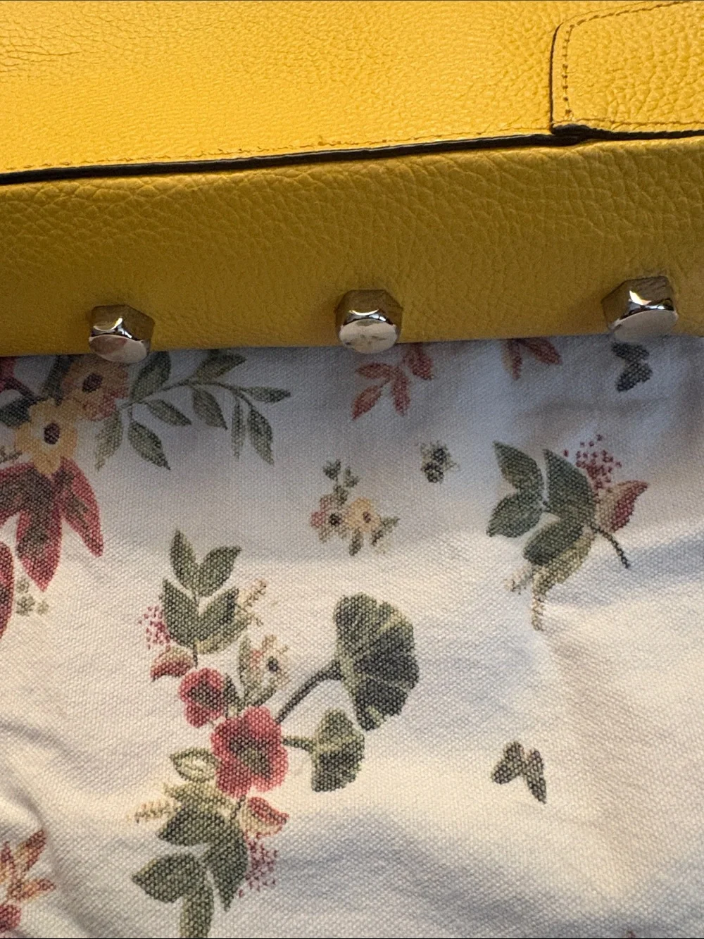 Rebecca Minkoff Yellow Pebbled Leather Satchel
